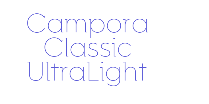 Campora Classic UltraLight Font Download