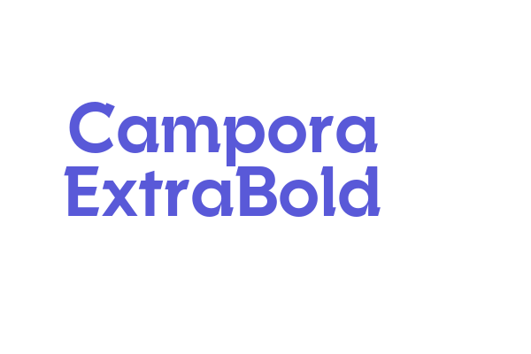 Campora ExtraBold Font