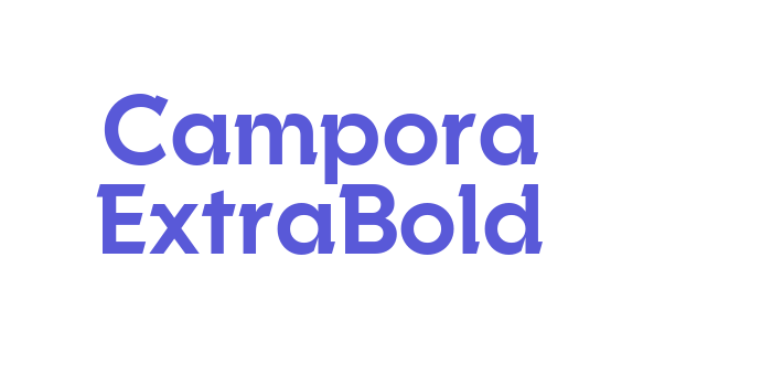 Download Campora ExtraBold Font