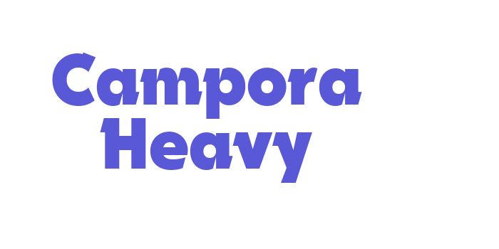 Campora Heavy Font