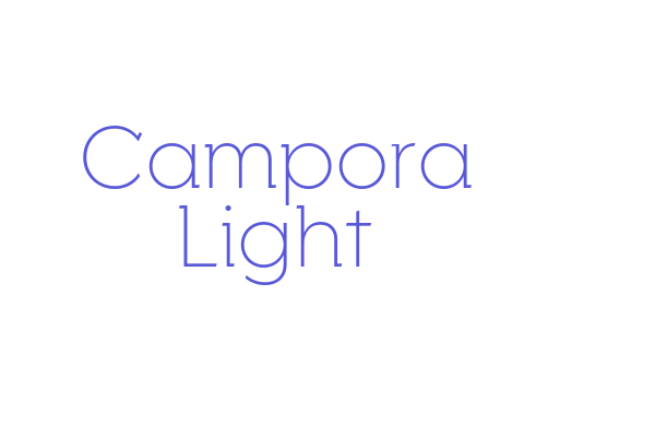 Campora Light Font