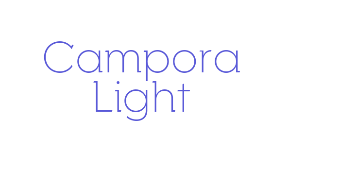 Campora Light Font Download