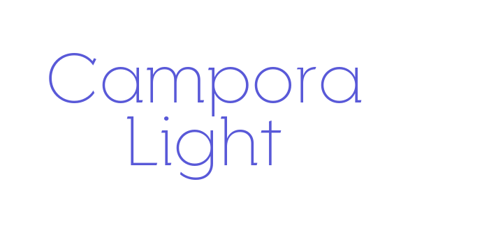 Campora Light Font