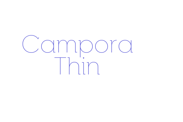 Campora Thin Font