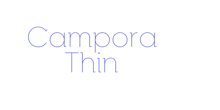 Campora Thin Font Download