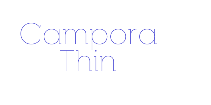 Campora Thin Font