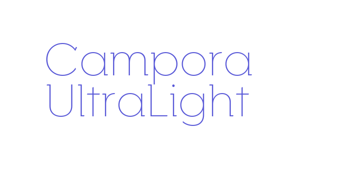 Download Campora UltraLight Font