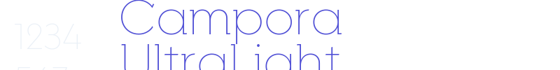 Campora UltraLight-font