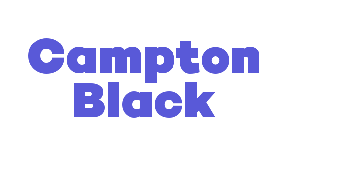 Campton Black Font