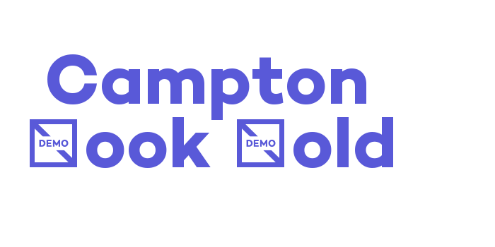 Campton Book Bold Font