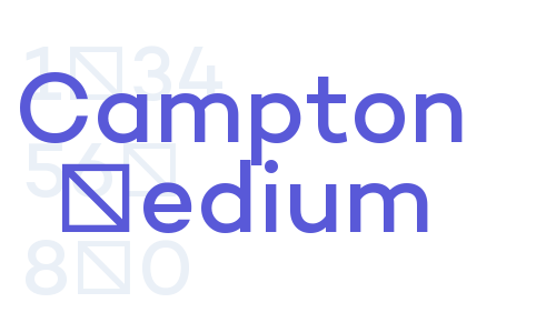 Campton Medium Font Download