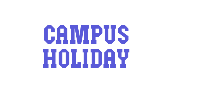 Campus Holiday Font Download