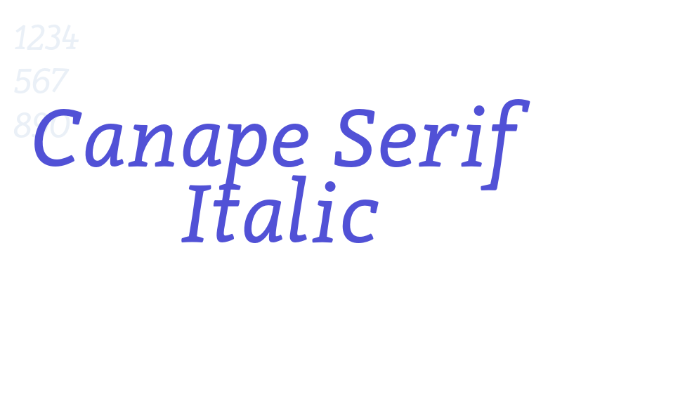 Canape Serif Italic-font-download