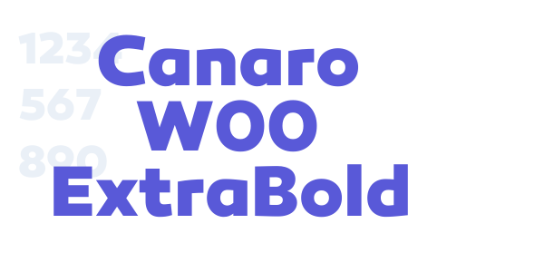 Canaro W00 ExtraBold font free