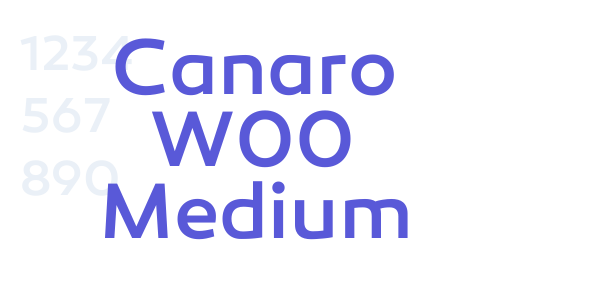 Canaro W00 Medium font free