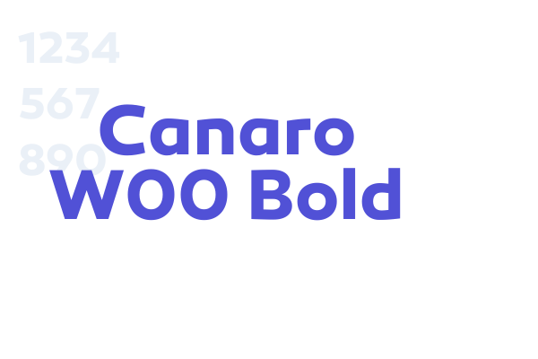 Canaro W00 Bold