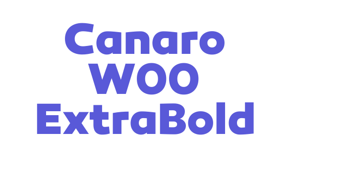 Canaro W00 ExtraBold Font Download