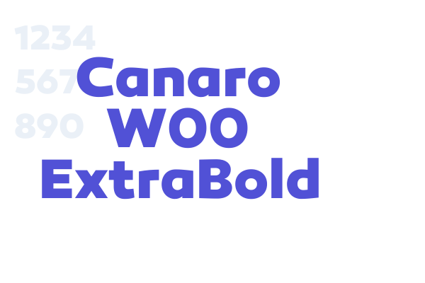 Canaro W00 ExtraBold