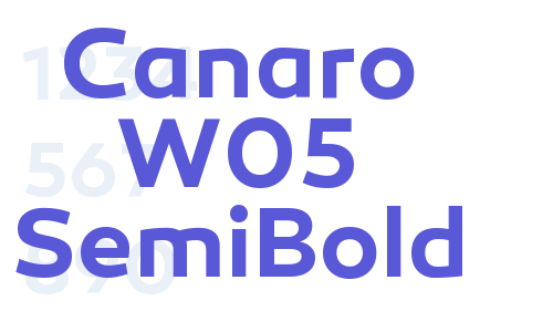 Canaro W05 SemiBold Font Download