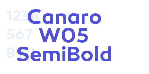 Canaro W05 SemiBold-font-download
