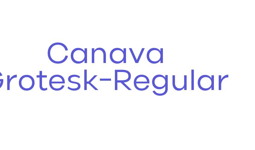 Canava Grotesk-Regular Font Download