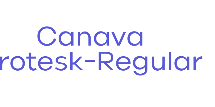 Canava Grotesk-Regular Font Download