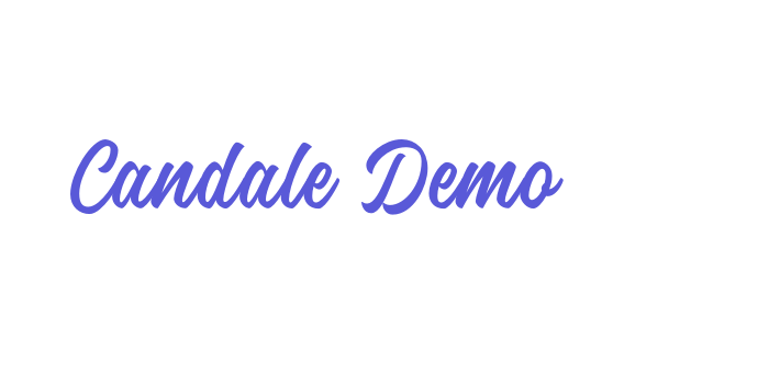 Candale Demo Font Download