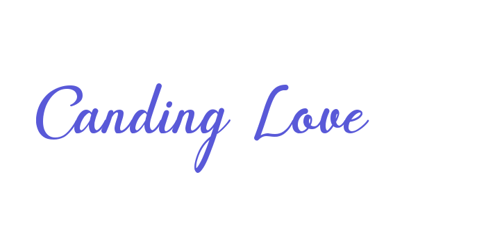 Canding Love Font