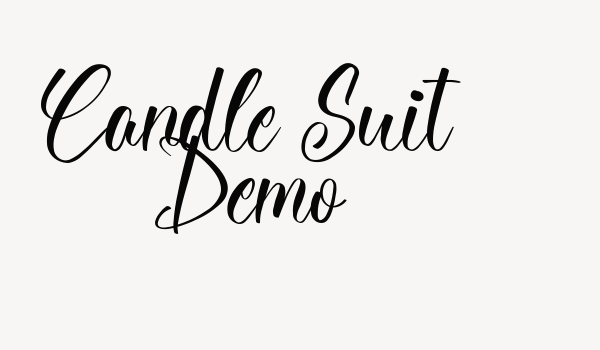 Candle Suit Demo Font