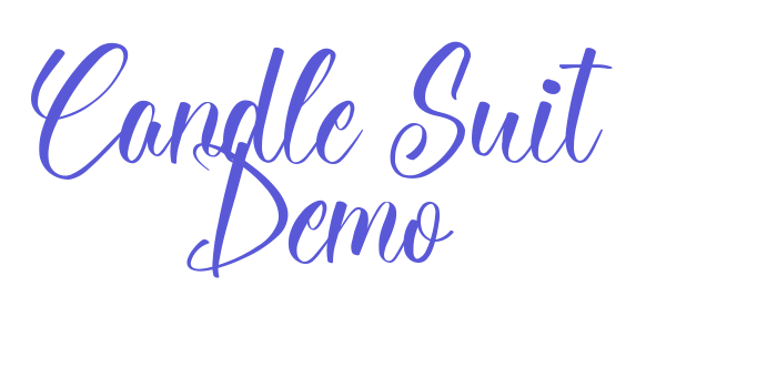 Candle Suit Demo Font