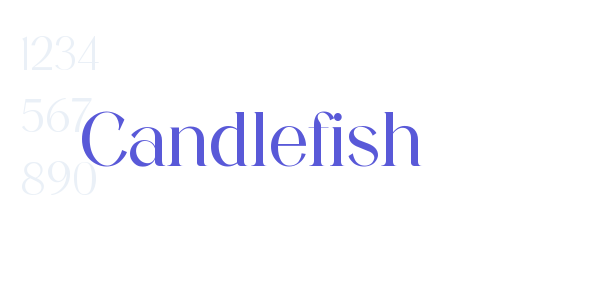 Candlefish font free