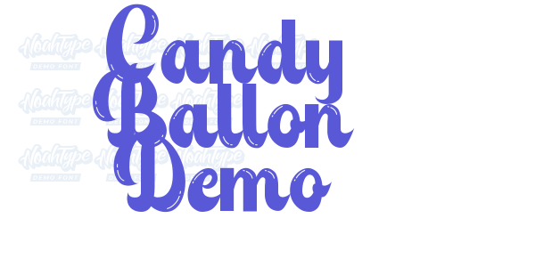 Candy Ballon Demo font free