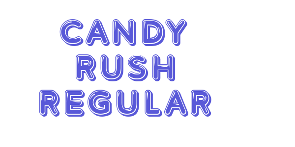 Candy Rush Regular font free