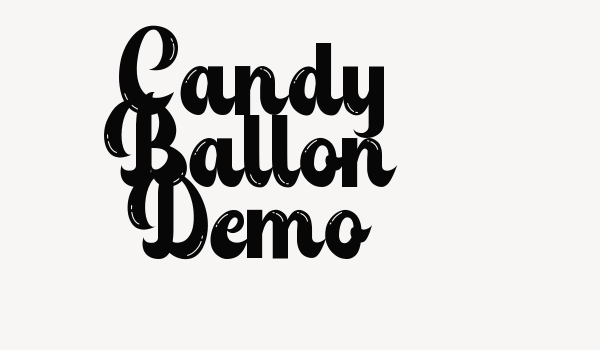 Candy Ballon Demo Font