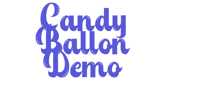 Candy Ballon Demo Font Download