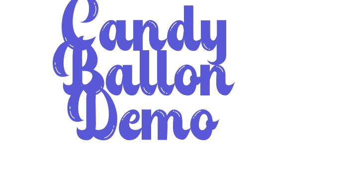 Candy Ballon Demo Font