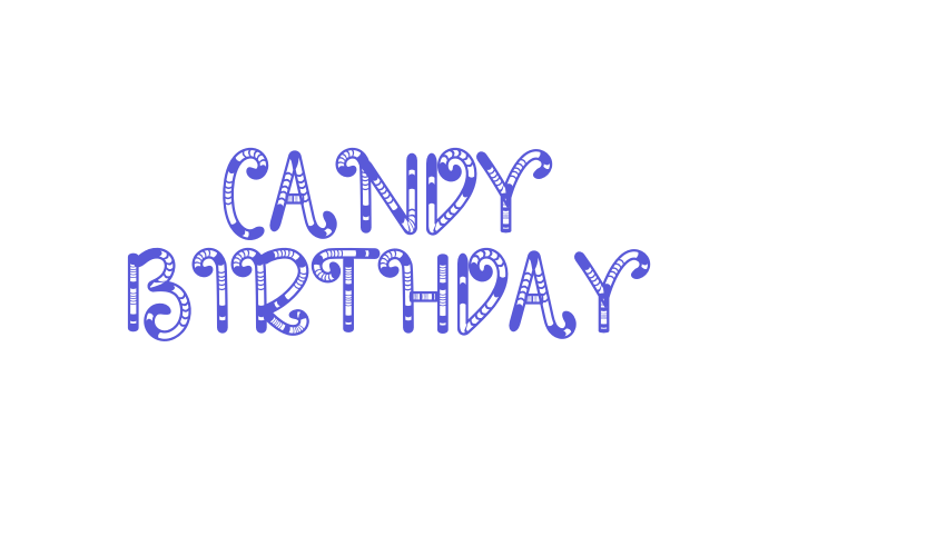 Candy Birthday Font Download