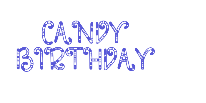 Candy Birthday Font