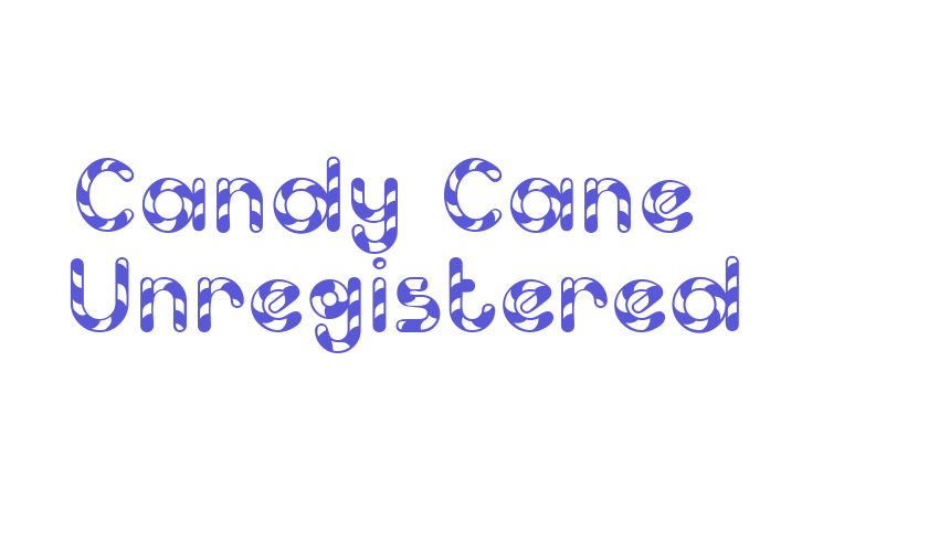 Candy Cane (Unregistered) Font Download