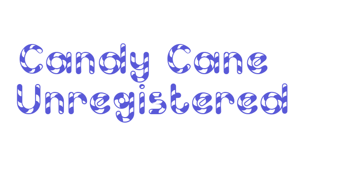 Candy Cane (Unregistered) Font Download