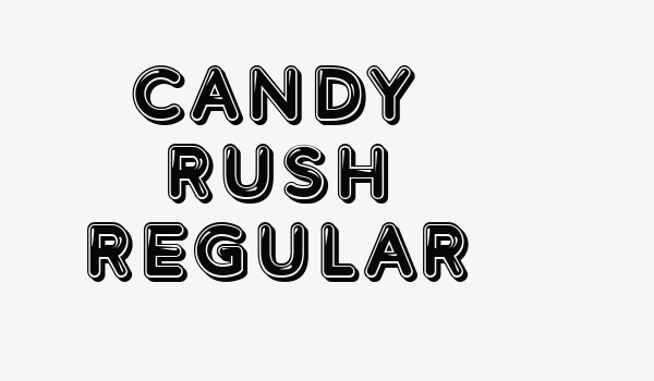 Candy Rush Regular Font