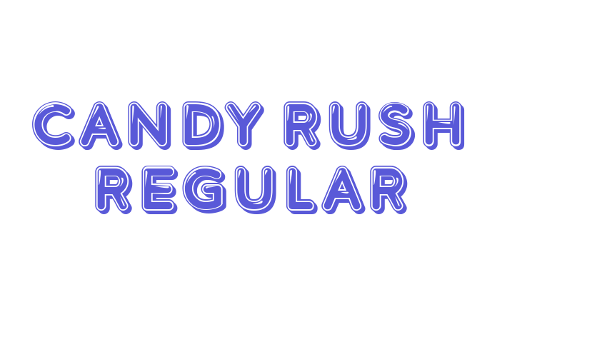 Candy Rush Regular Font