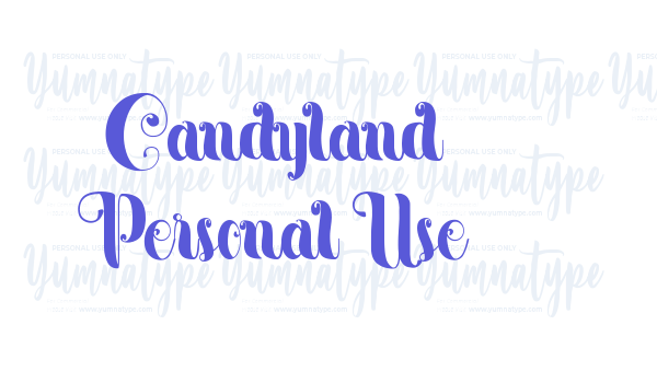 Candyland Personal Use Font