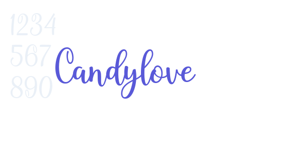 Candylove font