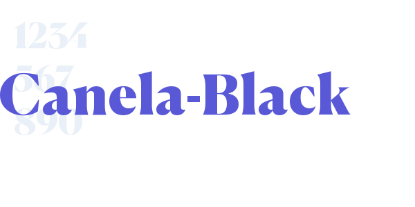 Canela-Black font free