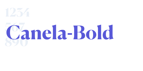 Canela-Bold font free