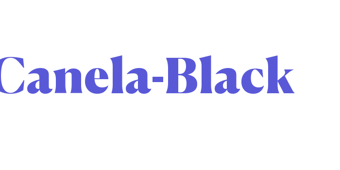 Canela-Black Font