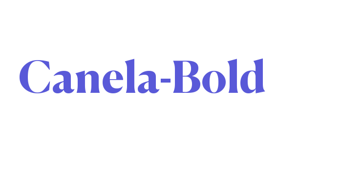 Canela-Bold Font Download