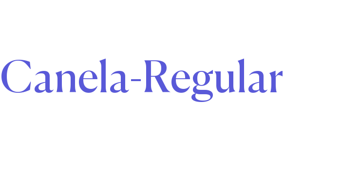 Canela-Regular Font Download