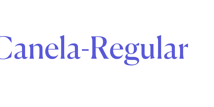 Canela-Regular Font